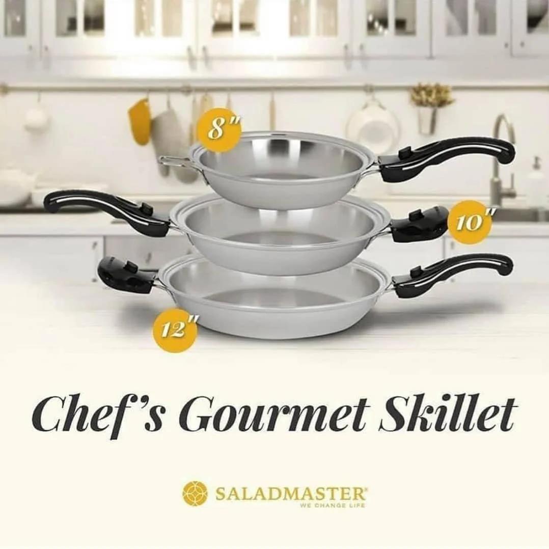 SALADMASTER 316Ti ステンレススチール鍋 25cm Saladmaster 316ti Titanium Stainless Waterless Jumbo France